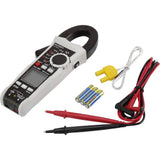 VOLTCRAFT VC-750 E - Pinza de corriente, multímetro manual calibrado (ISO), digital a prueba de salpicaduras (IP54) CAT IV 600 V indicador