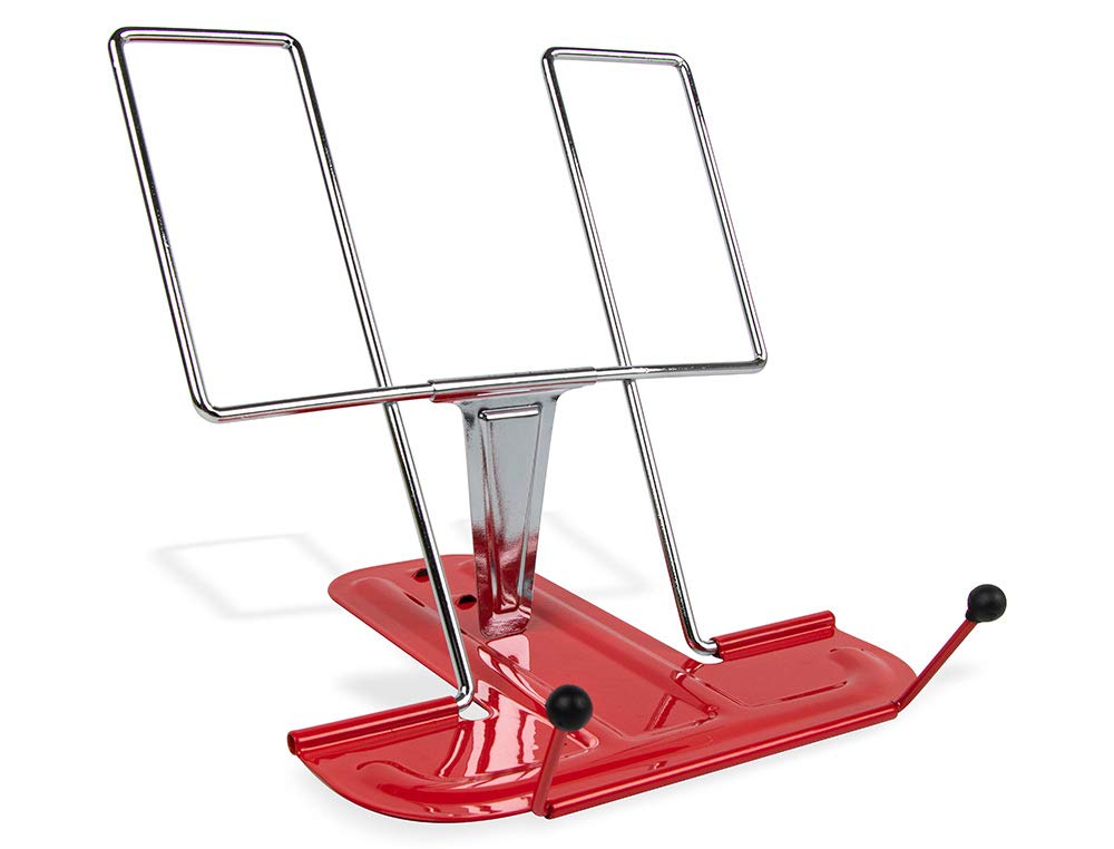 OFITURIA ® Pack 10 Atril de Escritorio Metálico y Plegable Soporte para Libros Multifuncional Ligero Ideal para Oficina y Estudio