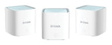D-Link M15-3 Eagle Pro AI AX1500, Pack 3 Extensores WiFi 6, 1500 Mbps, Mesh Inteligente, Optimizador tráfico, Roaming, Puertos Gigabit, Modos Router o Extensores, WPA3, Control Voz Alexa/Google