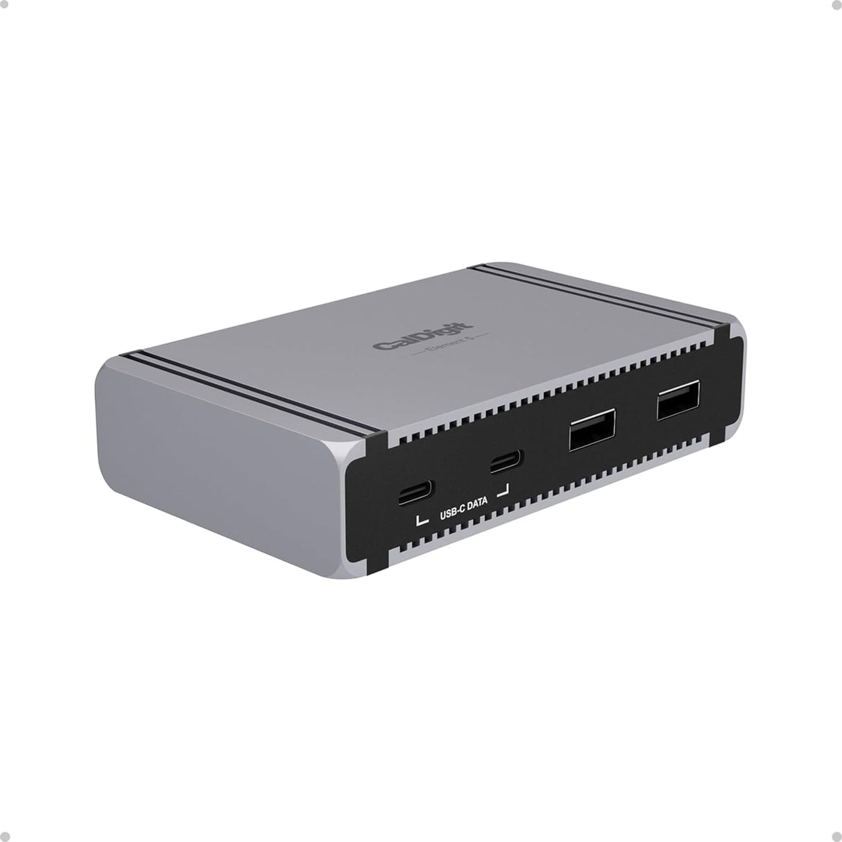 CalDigit E5 - Thunderbolt 5 Element 5 Hub - 9-Puerto, 4 x Thunderbolt 5/USB4 v2 Puertos, 3xUSB-A y 2xUSB-C 10Gb/s Puertos, Single 8K, Dual 6K/8K, Oro Dual 4K@240Hz Displays, 90W Charging, 0,8 m Cable