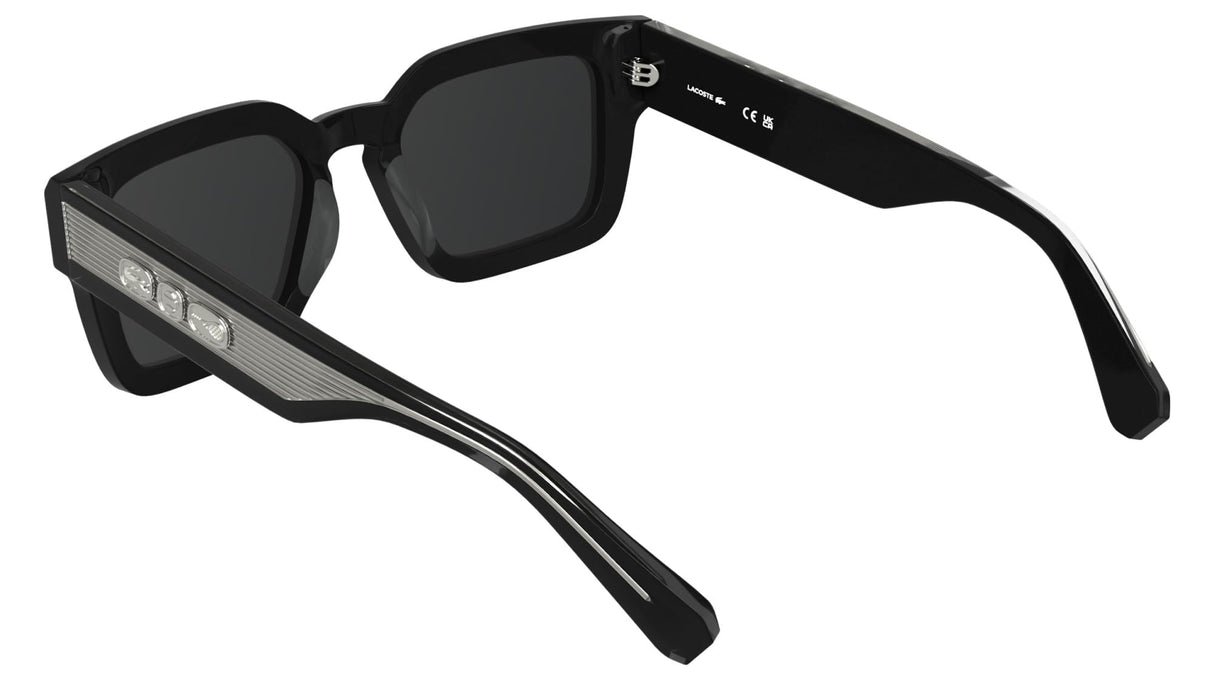 Lacoste Unisex Adult Sunglasses L6071S - Black with Solid Grey Lens