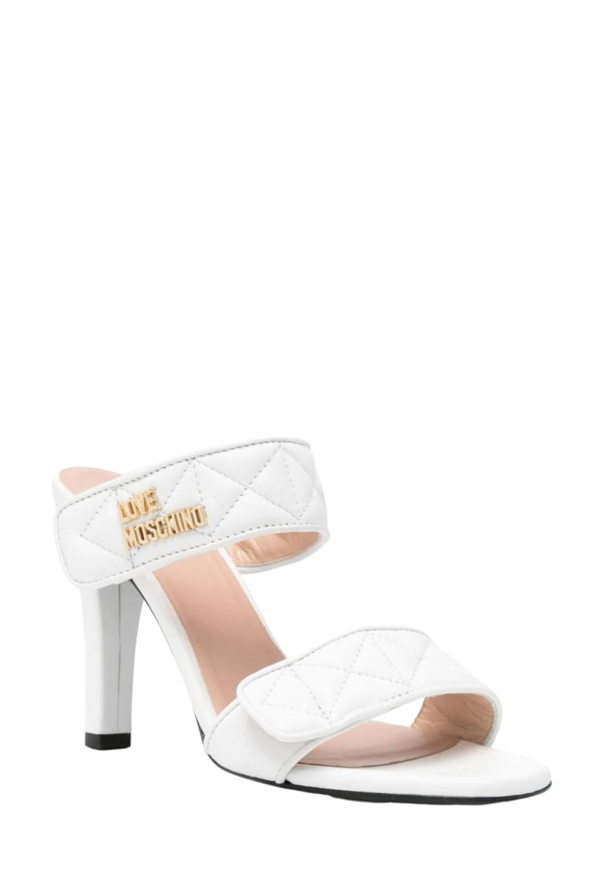 Love Moschino ja2835ag0i, Zapatos de Tacón Mujer, Blanco, 39 EU