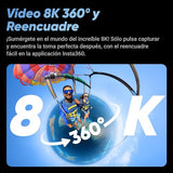 Insta360 X4 Paquete Get-Set - Cámara de acción Impermeable 8K 360, Vídeo 4K Gran Angular, Efecto Selfie Stick Invisible, Protectores de Lente Extraíbles, 135 Min Batería, No Tarjeta MicroSD