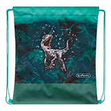 herlitz Equipaje unisex ultraligero Plus para niños (paquete de 1), Green Rex, Kindergepäck, Mochila escolar