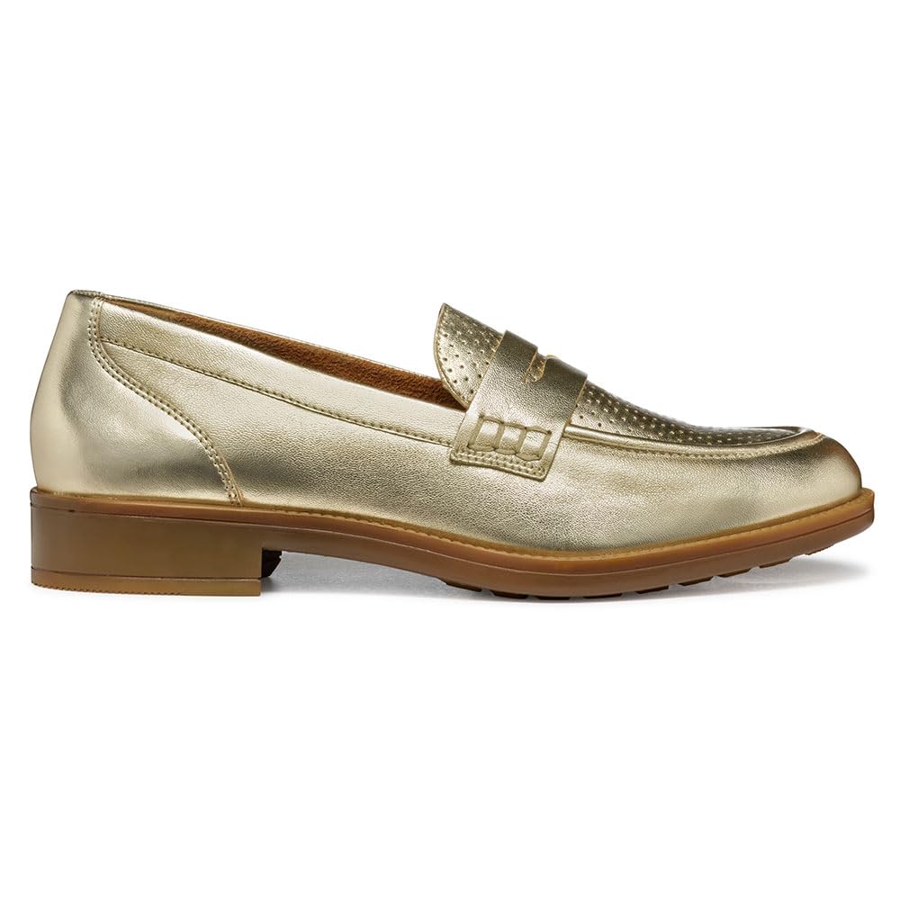 Geox D Jaylon 2 A, Mocasín Mujer, Lt Gold, 39 EU