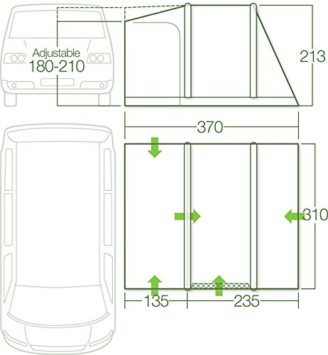Lichfield California Drive-Away Air Awning - Excalibur, bajo