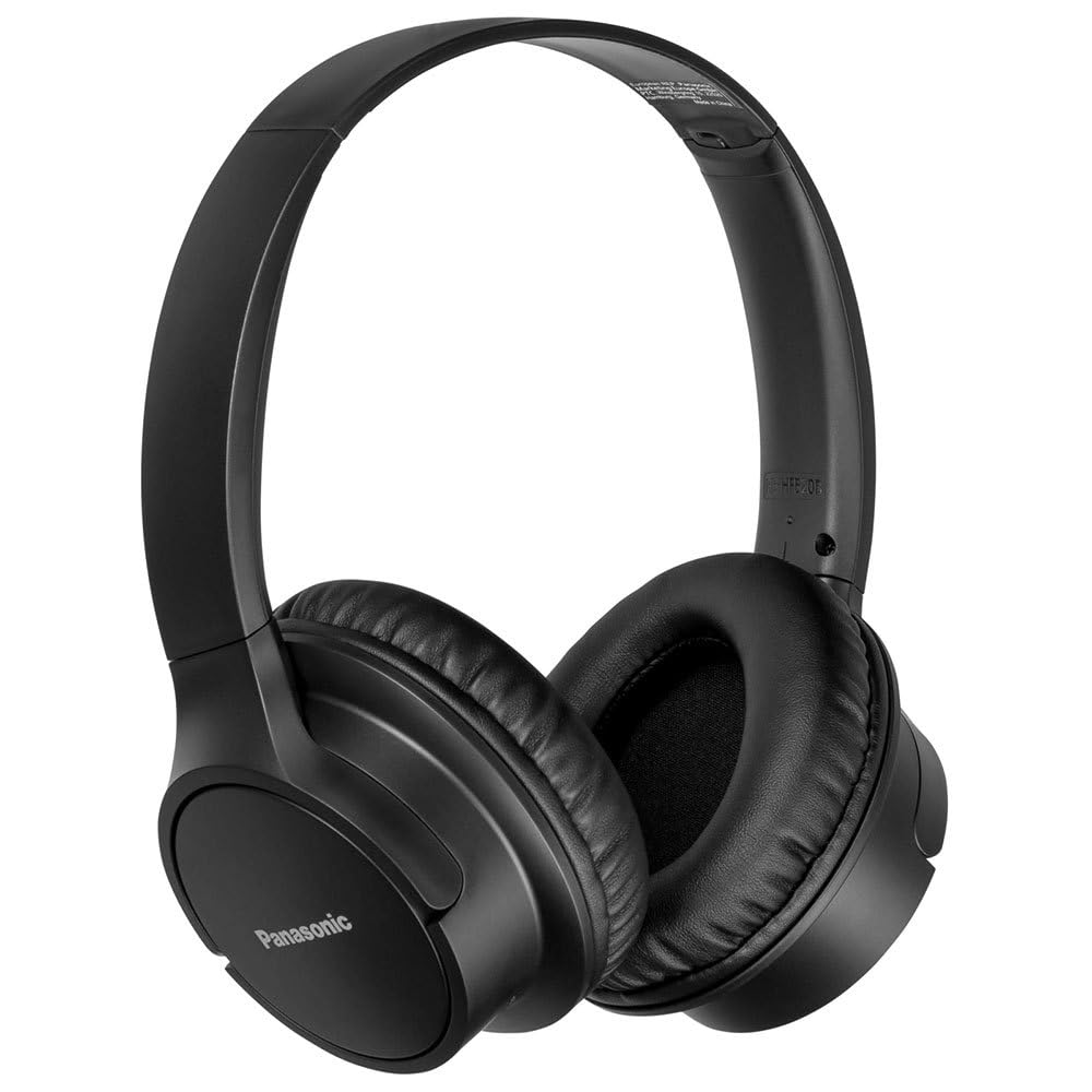 Panasonic Auriculares Bluetooth RB-HF520BE-K (Over-Ear, Quick Charge, hasta 50 horas de duración de la batería, auriculares ligeros, control por voz), color negro