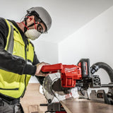 MILWAUKEE Ingletadora telescópica a batería 18V, con Capacidad de Corte 51x215mm, Inglete a Izquierda 48º y 48 a dcha-Ver-0