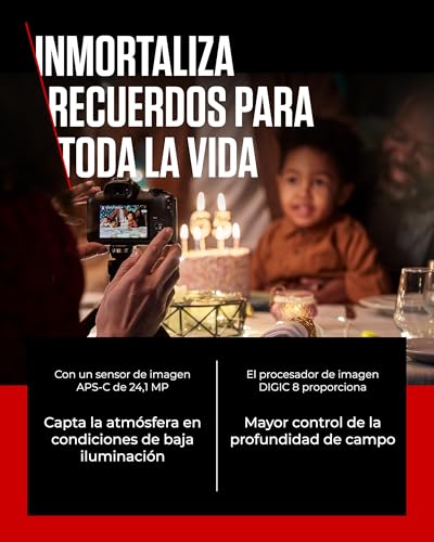 Canon EOS R100 Cámara sin Espejo de Nivel Básico Diseñada para Que Las Familias Capturen Recuerdos para Toda la Vida