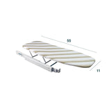 Tabla de Planchar extraíble con fijación integrada, Plegable, Ahorra Espacio para Mueble y cajones, 55 x 42,5 x 11 cm, de aleación de Acero