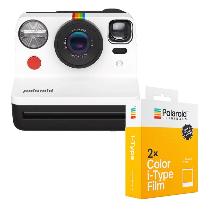 Polaroid Everything Box Now Gen 2 Camara Instantánea, Blanco y Negro, Cámara y película