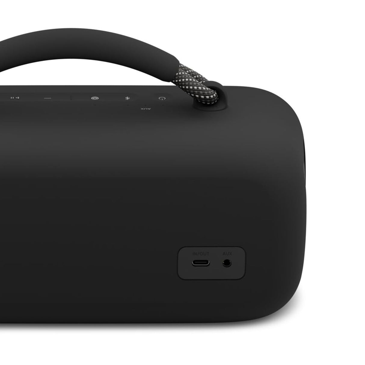 Bose SoundLink Max, Altavoz portátil con bluetooth para exterior con graves potentes, Resistente al agua estéreo con Bluetooth y conexión USB-C , Hasta 20 horas de autonomía, AUX de 3,5 mm, Negro