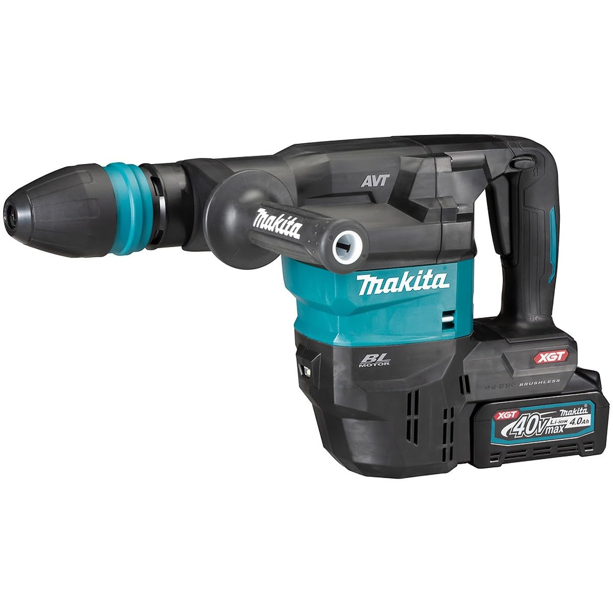 Makita HM001GM201 Martillo Demoledor BL 40Vmax XGT SDS-MAX 4,0Ah 6,3Kg 2 bat AVT AWS