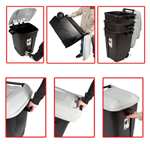 Tayg T-421037 Eco - Contenedor de Residuos Eco , color Verde, 100 L