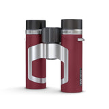 GoView ZOOMR 8x26 prismáticos pequeños y Ligeros (Aumento de 8X, Carcasa de magnesio, Incluye Adaptador para Smartphone y Accesorios) Ruby Roja