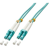 LINDY 46404 Cable de fibra óptica LC/LC duplex multimodo OM3, 100 m