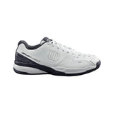 Wilson Rush Comp LTR, Tennis Shoe Unisex Adulto, White/White/Ebony, 44 2/3 EU