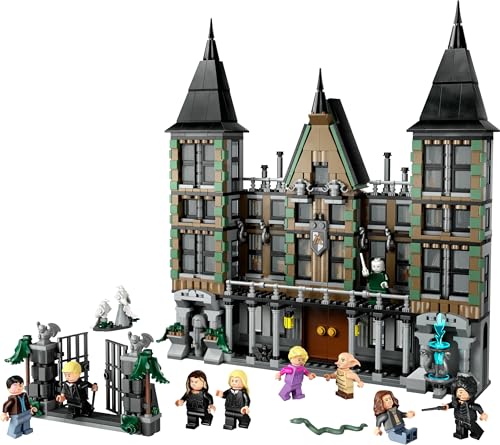 LEGO Harry Potter Mansión Malfoy Juguete de Construcción y Colección, Maqueta de Casa, Regalo para Niños y Niñas de 10 Años o Más, 9 Minifiguras de Personajes (Draco, Dobby y Lord Voldemort) 76453