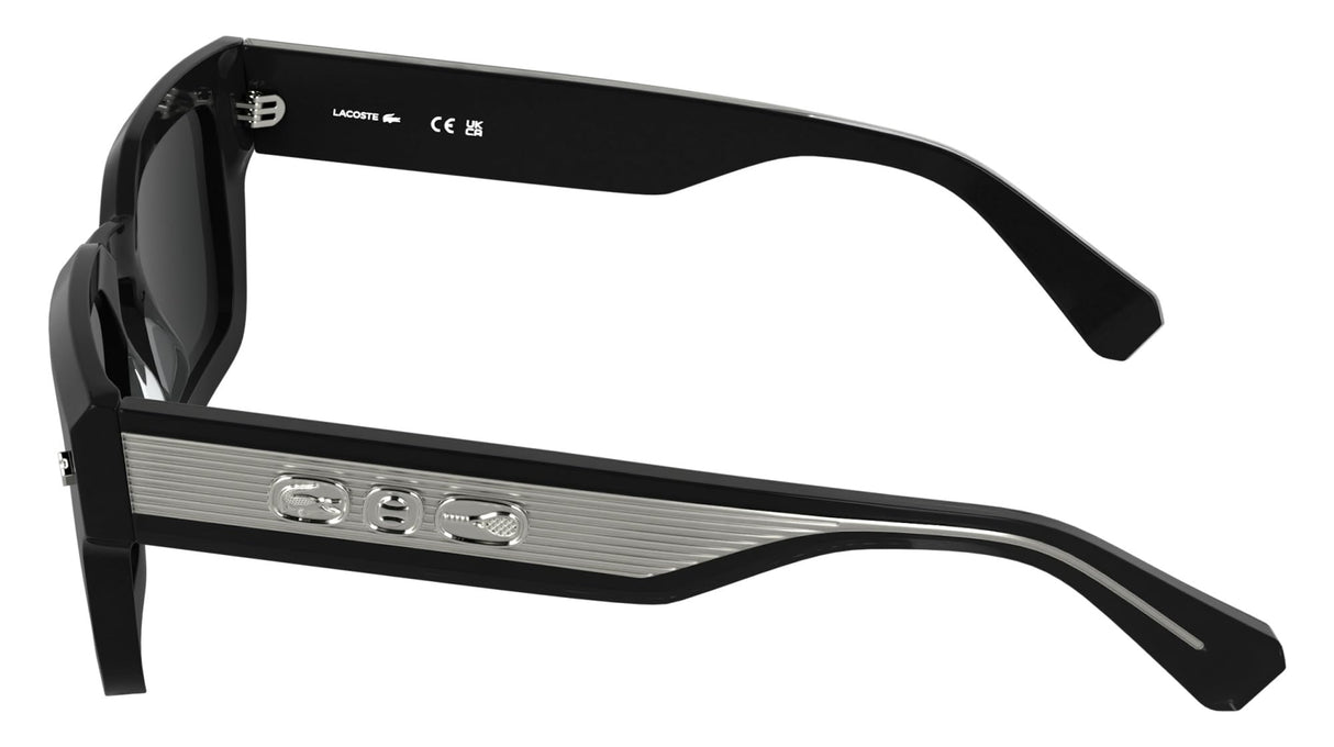 Lacoste Unisex Adult Sunglasses L6071S - Black with Solid Grey Lens