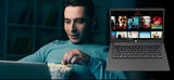 TECHBITE Portátil ZIN BIS de 14,1" HD, 64 GB EMMC, portátil de oficina, portátil delgado, gran panel táctil, windows 10 pro, Intel Celeron N3450 de cuatro núcleos, 5000 mAh, Teclado QWERTY, Teclado EN