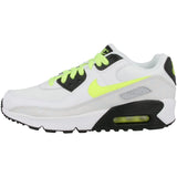 NIKE CD6864-112 Air MAX 90 LTR (GS) Hombre White/Volt-Black-Pure Platinum EU 36.5