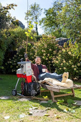 IKRA trituradora eléctrica de jardín ILH 3000 S, potente 3000 W, grosor de ramas de hasta 44 mm, incl. bolsa colectora de 45 l