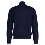 GANT Cárdigan extrafino con Cremallera de Lana de Cordero Suéter, Marine, XL para Hombre