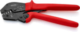 Knipex Alicate para crimpar terminales también para trabajar a dos manos bruñido, con fundas de plástico antideslizantes 250 mm 97 52 04