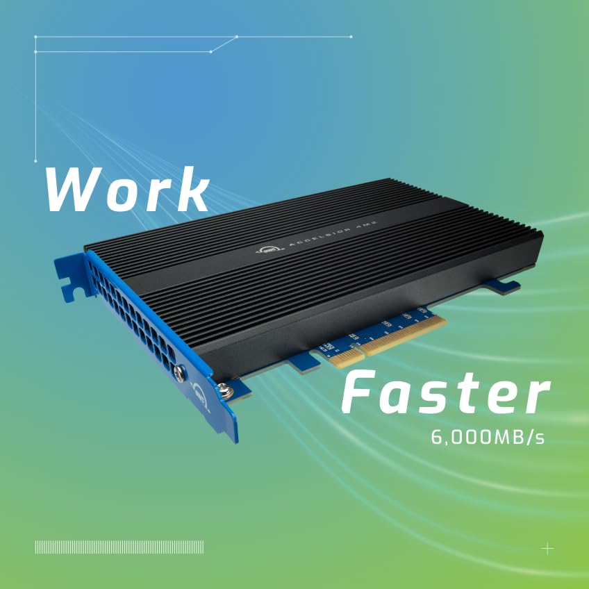 OWC Accelsior 4M2 (16.0TB) Solución de Almacenamiento PCIe NVMe M.2 de Cuatro Unidades SSD con SoftRAID XT para Mac Pro (Finales de 2019 - Actual), Mac Pro (2010-2012) y Torres de PC