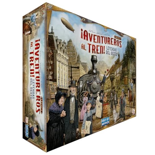 Days of Wonder | ¡Aventureros al Tren! Legacy Leyendas del Oeste |Juego de Estrategia de Trenes para Adultos y Familias | A Partir de 10 Años | De 2 a 5 Jugadores | 30-90 Minutos por Partida | Español