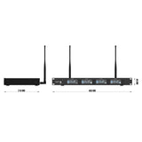 Audibax AWM 404 TD Sistema Inalámbrico Micrófono de Conferencia 4 Canales UHF