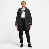 Nike Womens Jacket W Nk Syn Fl Rpl Park20 Sdf Jkt, Black/White, DC8036-010, M