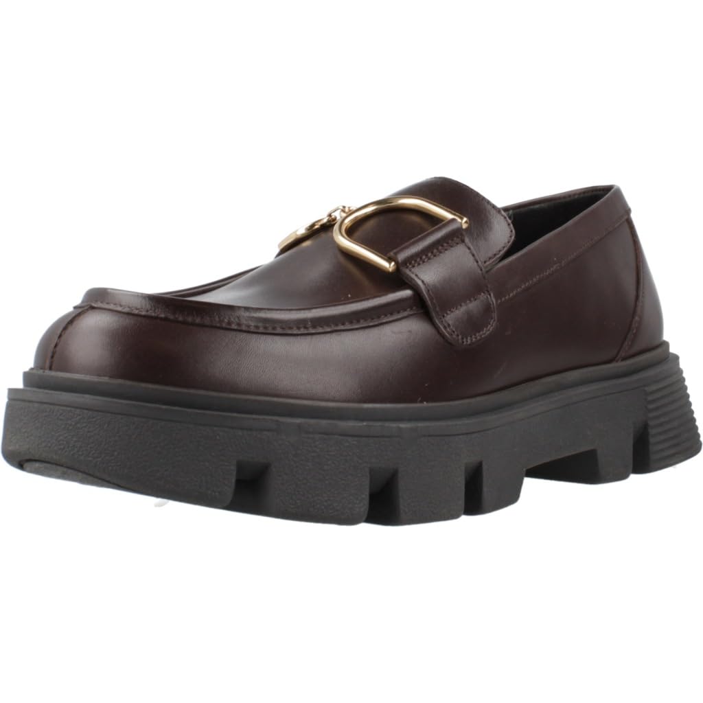 Geox D Vilde H, Mocasin Mujer, café, 38 EU