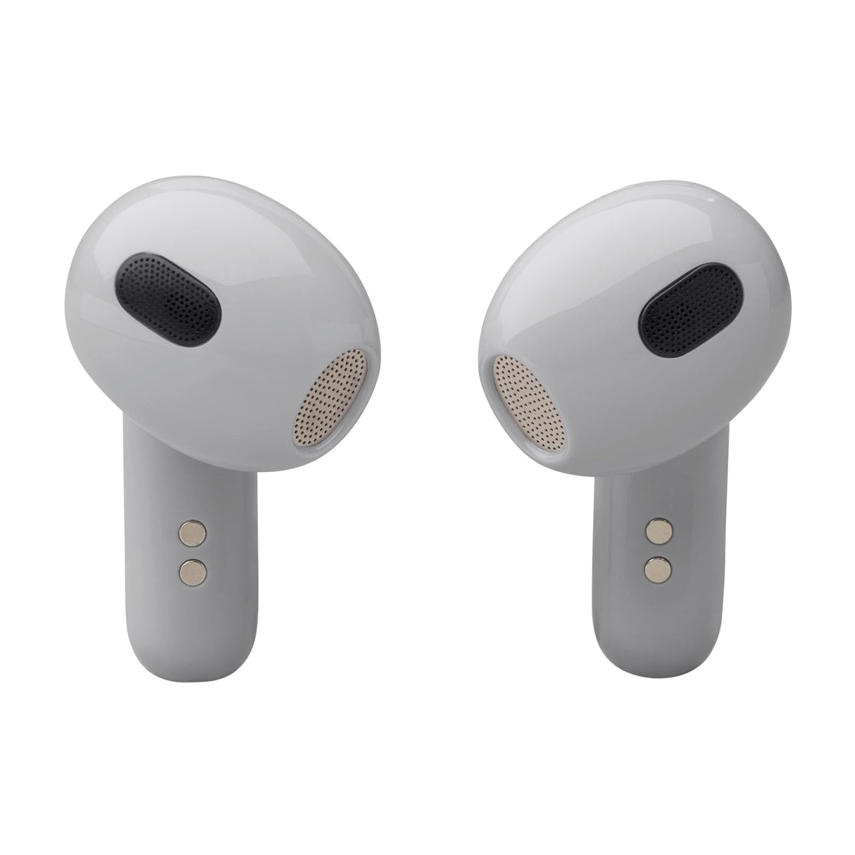 JBL Live Flex 3 Auriculares inalámbricos de botón True Wireless con cancelación de ruido adaptable, hasta 50 horas de reproducción, Bluetooth, audio de alta resolución, plateado
