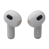 JBL Live Flex 3 Auriculares inalámbricos de botón True Wireless con cancelación de ruido adaptable, hasta 50 horas de reproducción, Bluetooth, audio de alta resolución, plateado