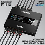 Reloop Flux - Interfaz DVS 6x6 IN/OUT USB-C Club-ready para Serato DJ Pro, 24 bits/96 kHz, compatible con giradiscos, CDJs u otros reproductores multimedia, hub USB-A de 2 puertos