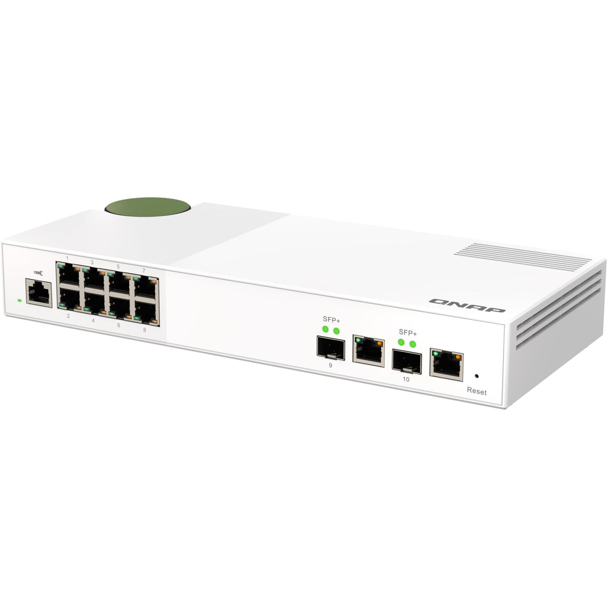 QNAP QSW-M2108-2C - 2 x 10GbE SFP+/RJ45 Combo Ports & 8 x 2.5GbE (RJ45) Ports - Entry-level 10GbE and 2.5GbE Layer 2 Web Managed Switch