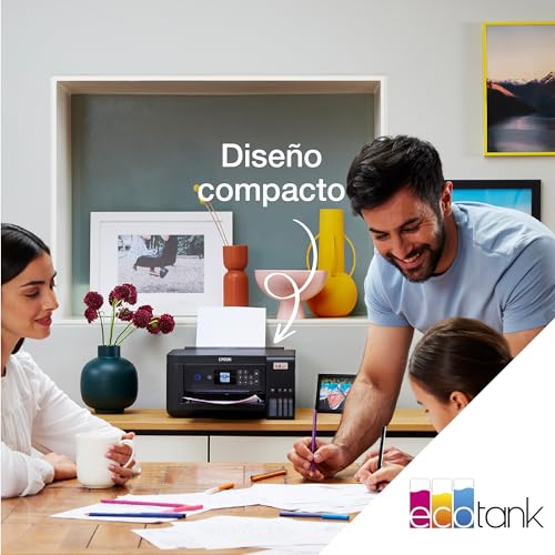 Impresora multifunción EcoTank ET-2850 A4 con depósito de tinta, conexión Wi-Fi y hasta 3 años de tinta incluida