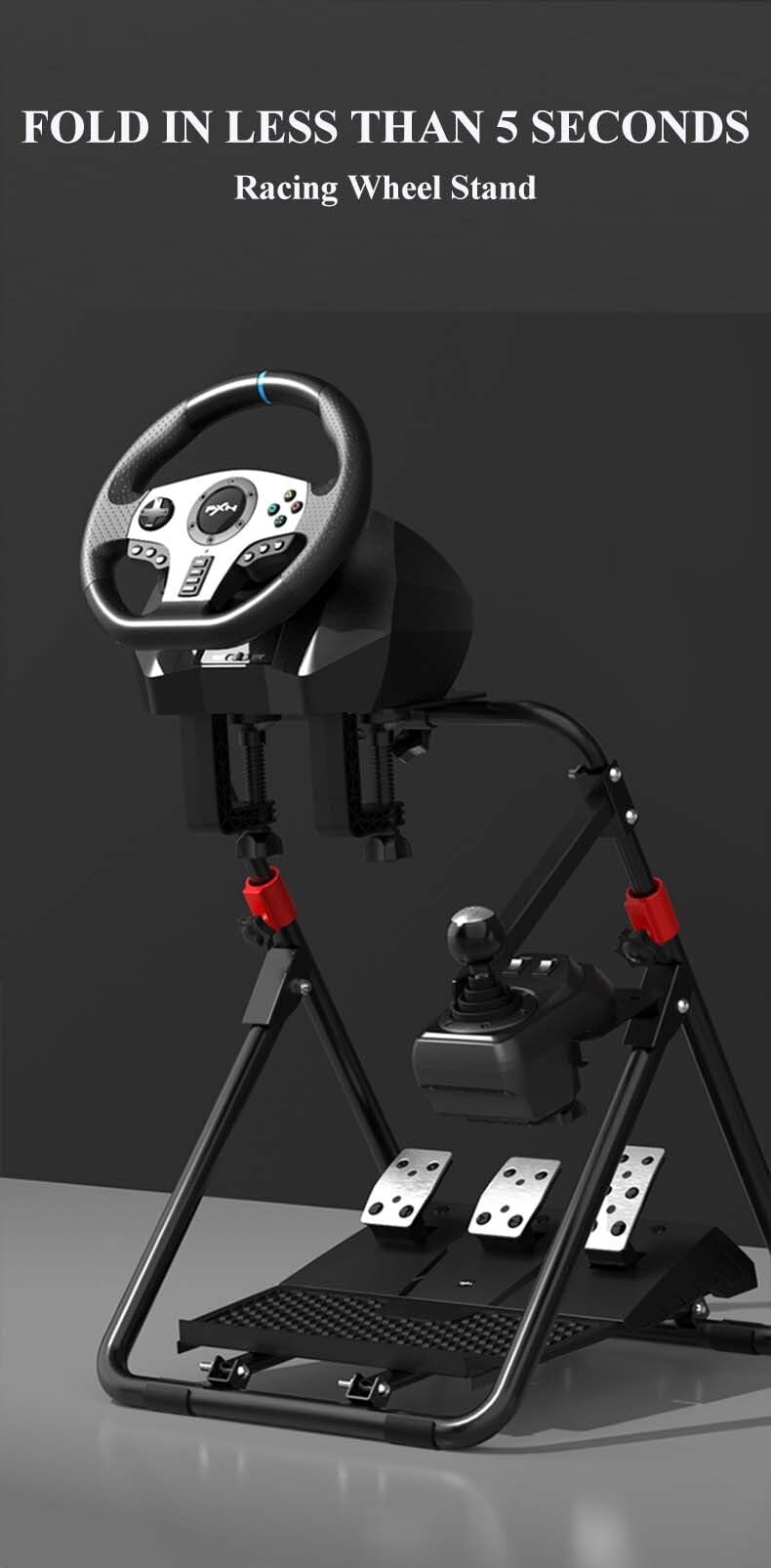 PXN Adjustable Gaming Wheel Stand A9 (Black)