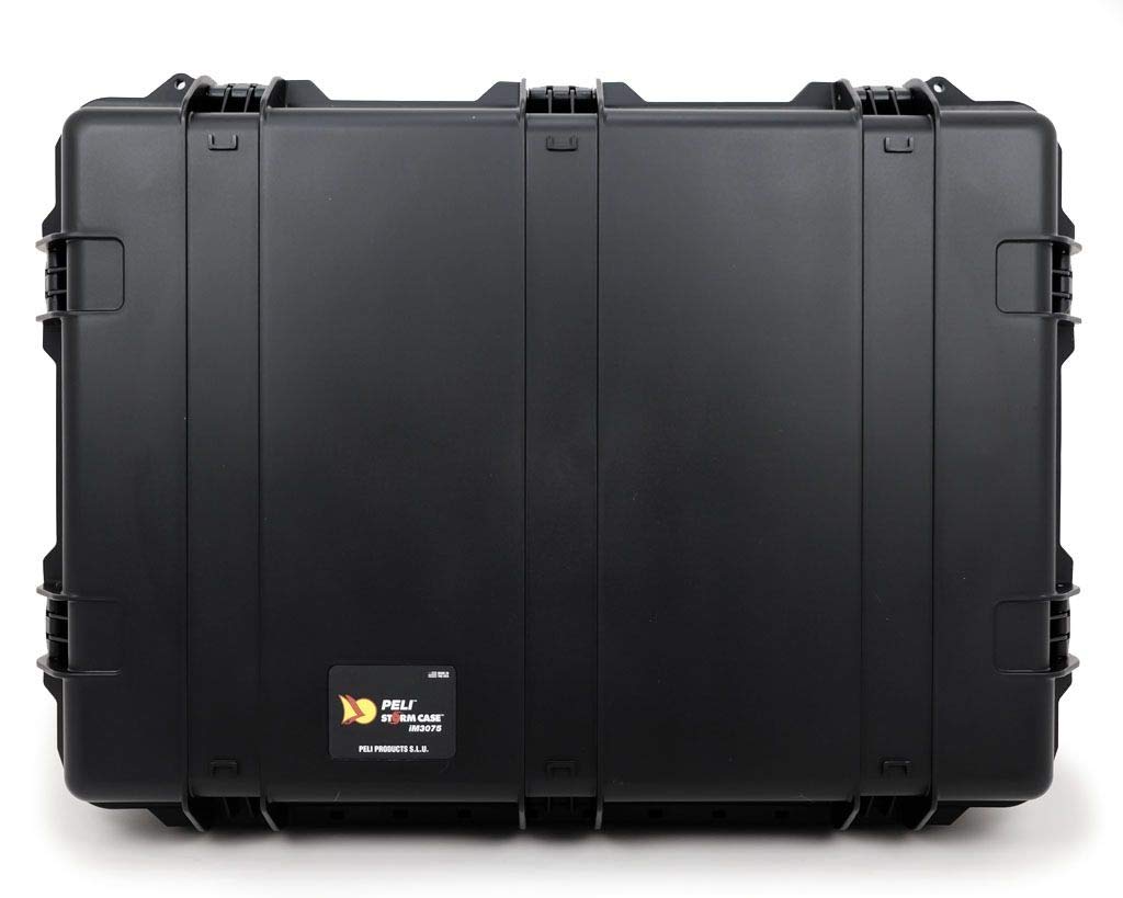 PELI Storm IM3075 Contenedor de Transporte Robusto con Ruedas para Equipos frágiles Profesionales, Resistente al Agua, 181L de Capacidad, Fabricado en EE.UU., con Espuma Personalizable, Color Negro