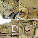 Forces of Valor Waltersons MP-912042D - Campaña Tiger I Tunisia a Escala 1:32 (Modelo de producción Inicial) Heavy King Tank de Metal Fundido a presión, Coleccionable Militar, Amarillo del Desierto
