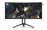 AOC Agon AG352UCG6 - Monitor curvo gaming de 35" UHD 4K (3440 x 1440, 2500:1, 4 ms, 120 Hz, Gsync, FlickerFree, LowBlue, Altavoces, VESA, HDMI, DisplayPort) Gris
