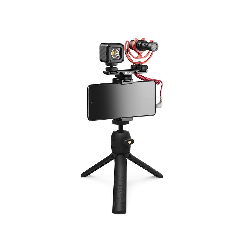 RØDE Microphones VideoMicro Vlogger Kit para teléfonos móviles (conexión de 3,5 mm) (VLOGVMICRO)