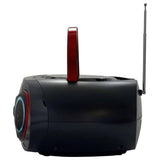 Silva-Schneider MPC 19.4 - Radio FM con Reproductor de CD, AUX, USB, Color Negro y Rojo