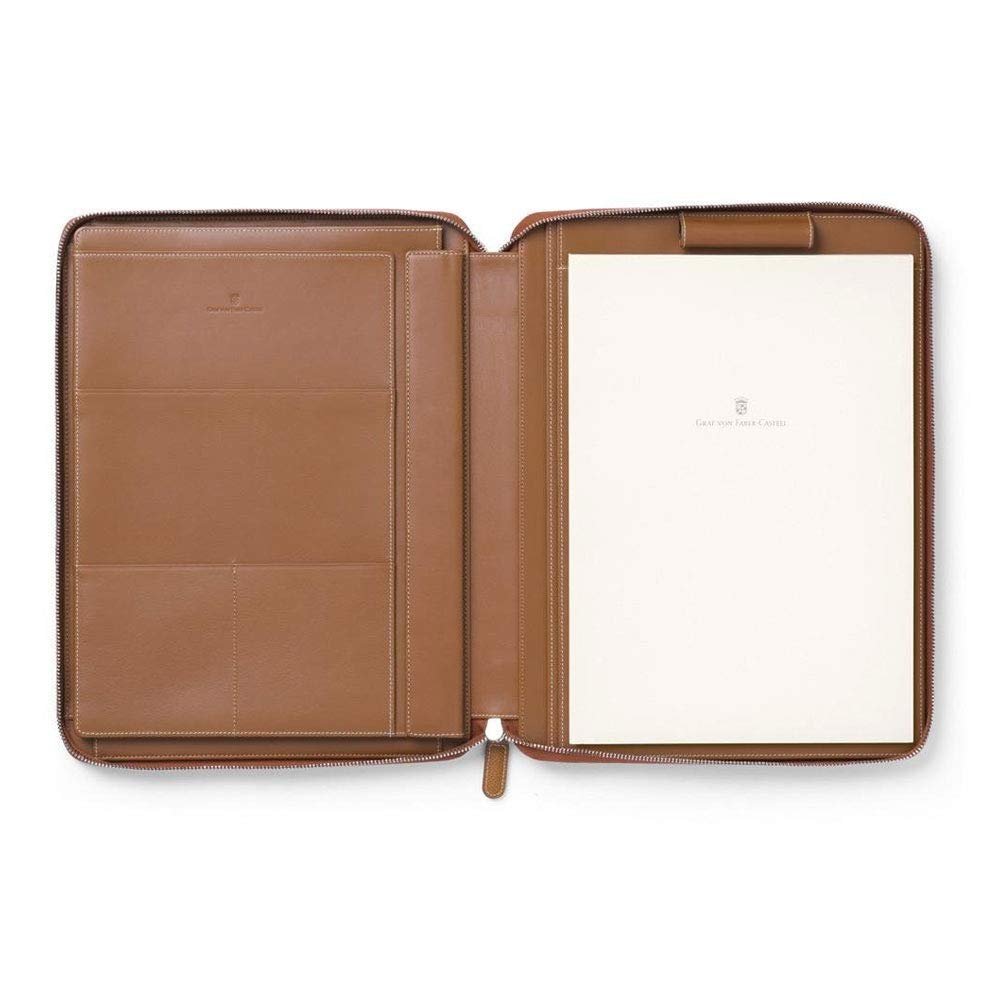 Graf von Faber-Castell Epsom Cuero A4 Bloc de notas y la caja de la tableta - Marrón