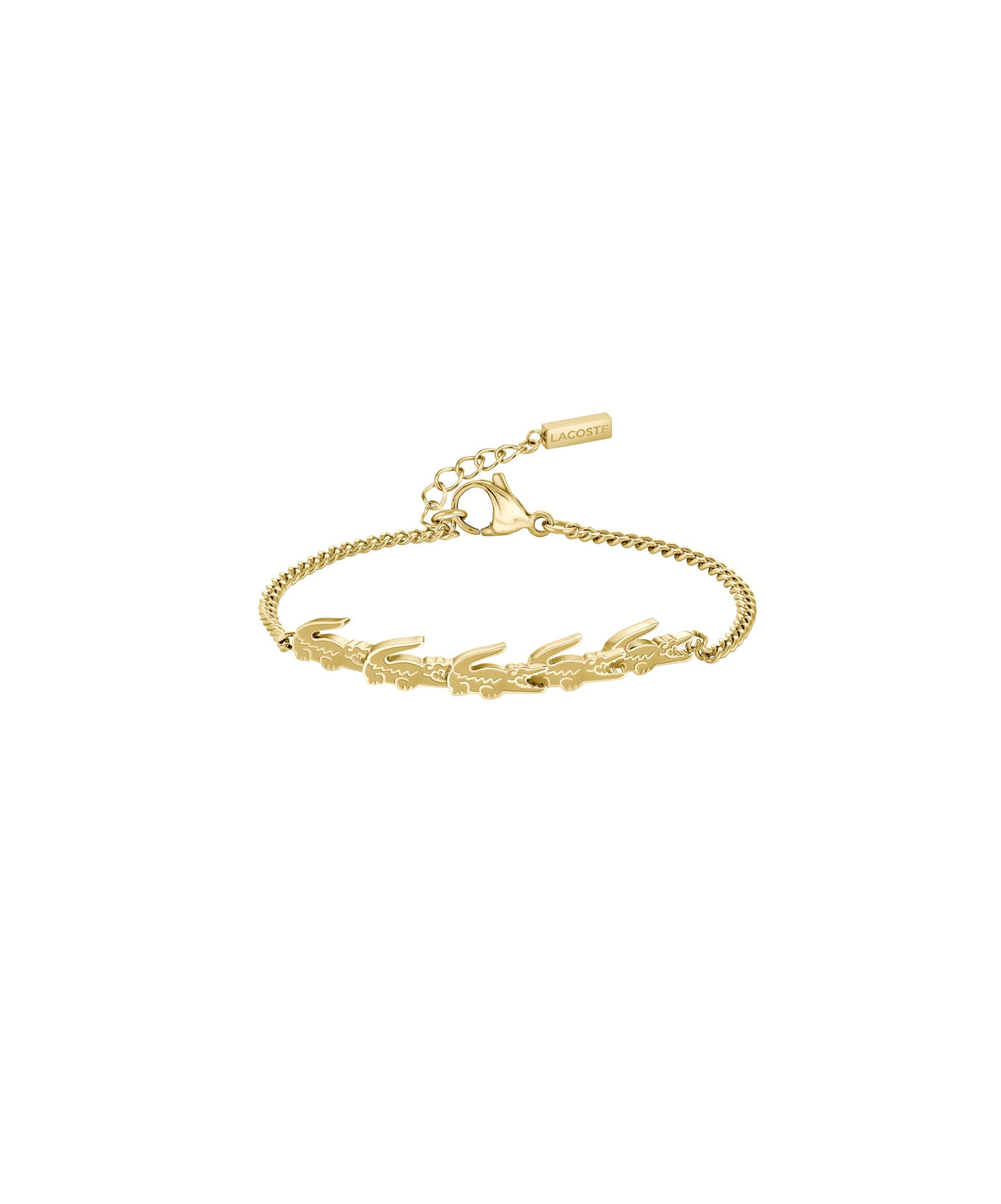 Lacoste Pulsera para Mujer Colección CROCODILE en Oro Amarillo con Charms en Forma de Cocodrilo - 2040510