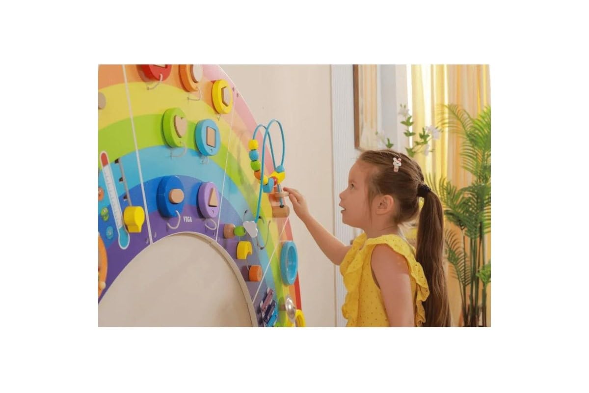 VIGA Toys Wall Activity Panel-Rainbow (44642)