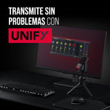 RØDE XCM-50 Micrófono de condensador USB profesional RØDE X XCM-50 y solución de mezcla virtual para streamers y jugadores
