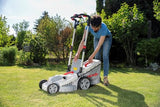 IKRA cortacésped eléctrico IERM 2043 T, 2000W, 5 posiciones de ajuste de altura de corte 30-75mm, ancho de corte 43cm