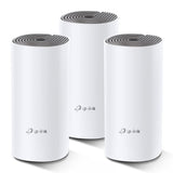 TP-Link Deco E4 (3-Pack) - AC1200 Repetidor de WiFi, Mesh WiFi Inteligente, Doble Banda hasta 350m², 2xPuertos 100/10 Mbps, MU-MIMO, hasta 100 Dispositivos, Adecuado para Xiaomi Mi Box